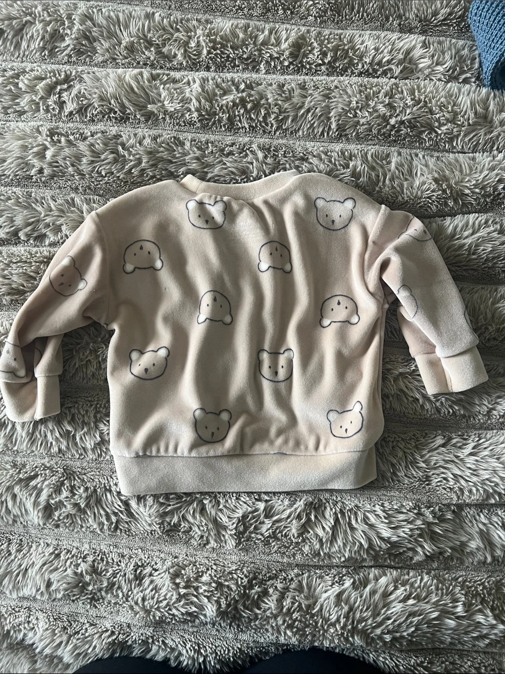Carter's Cream Bear Print Sweatshirt & Joggers Set